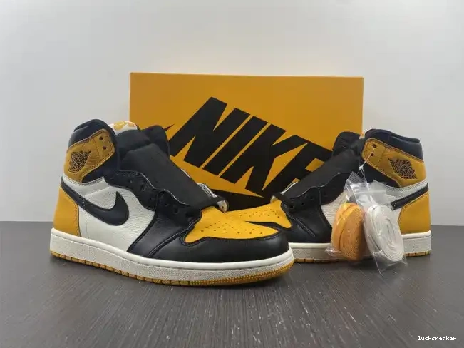 Rep LUCY Jordan 555088-711 Air 1 High Toe OG Yellow 0614